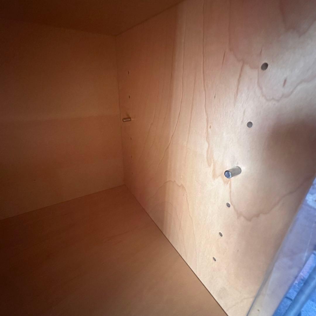 レア商品 廃盤品 無印良品 ユニットシェルフ 貴重56cm幅のガラス棚