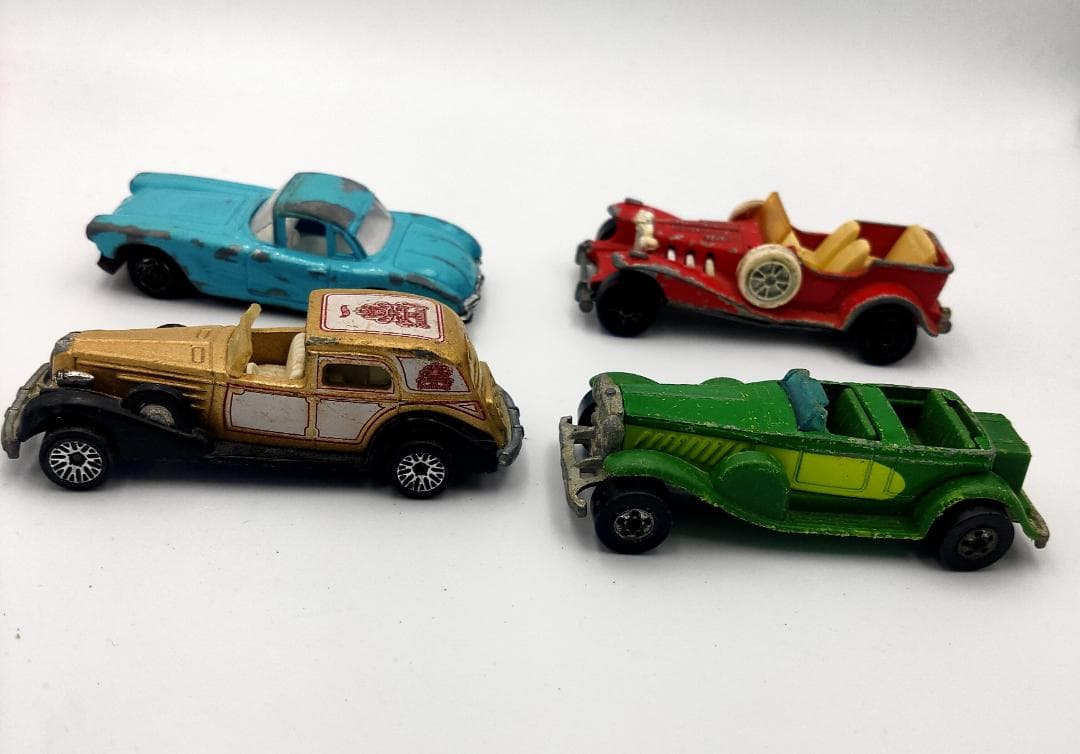 4個ｘまとめてアンティーククラシック ミニカー ダイキャスト AF0026