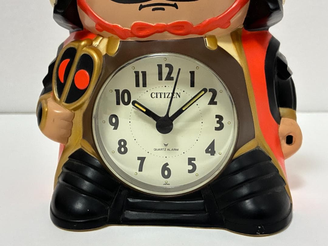 おしゃべり 目覚まし時計 信玄くん シチズン 置き時計 日本製 昭和レトロ