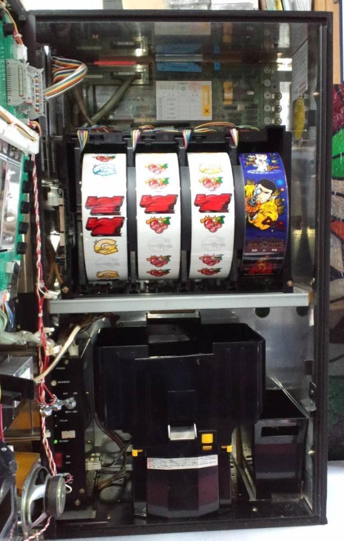 【パチスロ実機】高砂★ロッキー【オートプレイ付不要機付】４号機・レア・人気