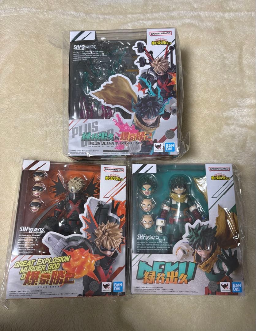 S.H.Figuarts僕のヒーローアカデミア フィギュア4体＋オプションパーツ