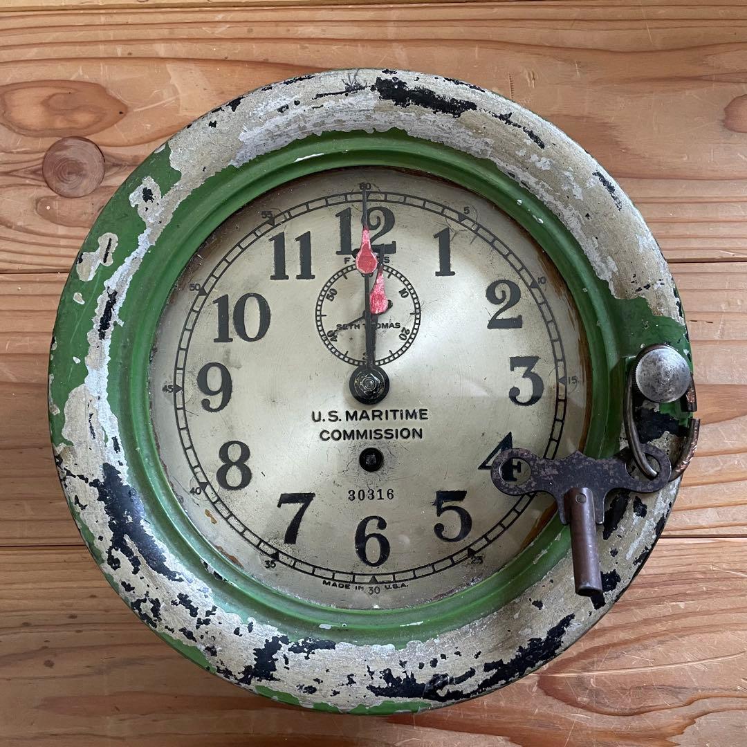 インテリア時計 Seth Thomas US MARITIME COMMISSION