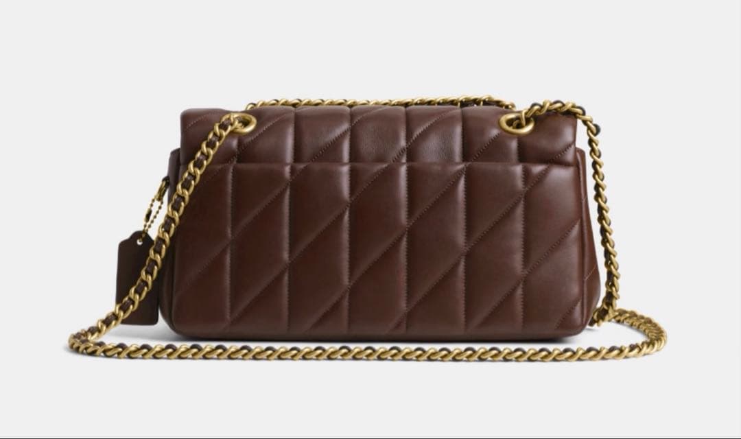 coach コーチタビーショルダー バッグ26 ブラウン CP150 茶色