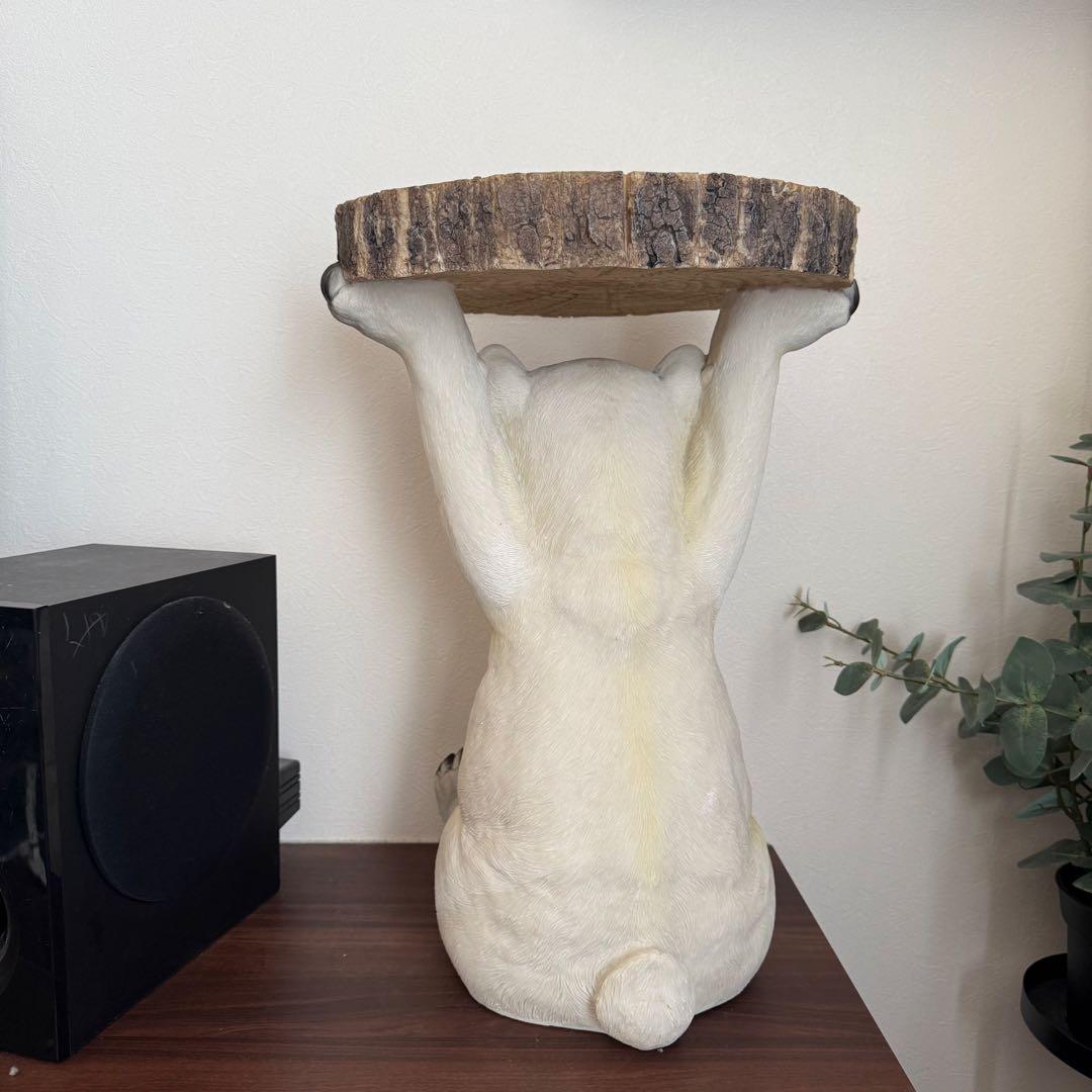 KARE アニマルサイドテーブル シロクマ