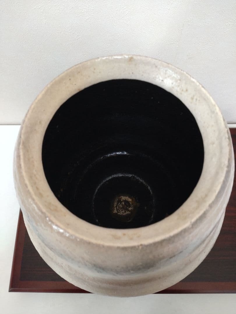 清水卯一 人間国宝 三色壷 高さ約34cm！特大花瓶 師:石黒宗麿