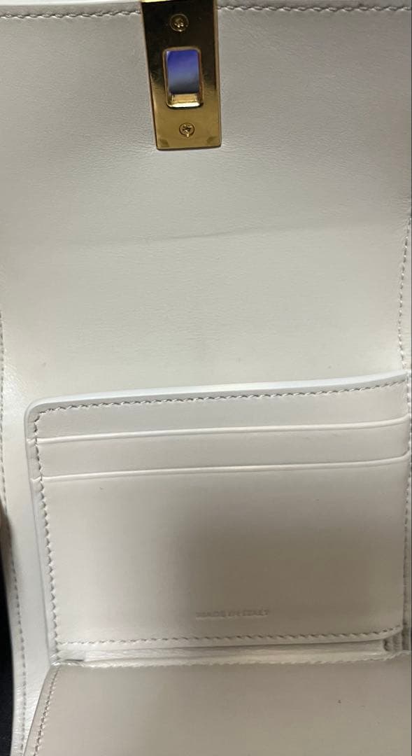 CELINE ホワイト 三つ折り財布