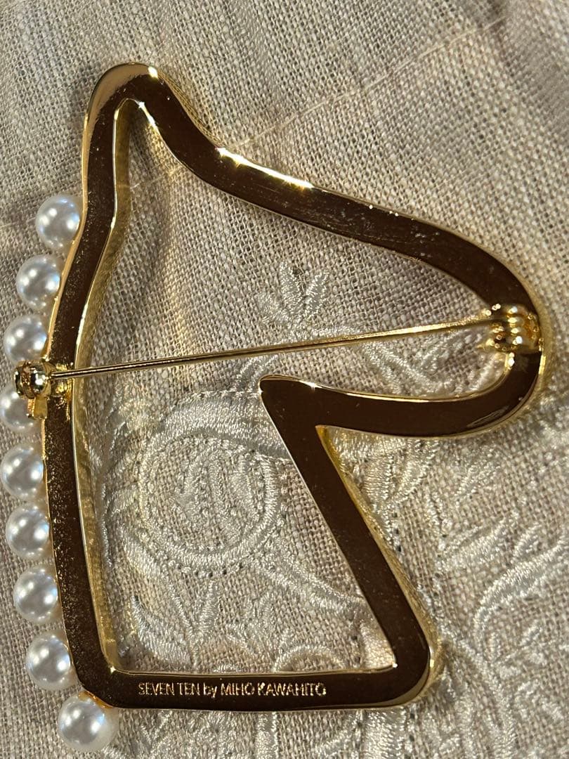 ◆新品未使用◆ セブンテン seventen ホースブローチ お馬さん パール