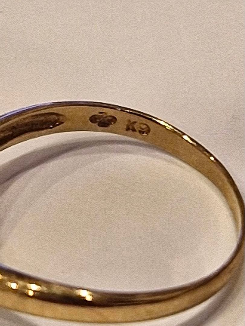 1*ス様 値下★K９★リング　ジュエリーマキ★アクアマリン【ほぼ未使用】指輪ピン