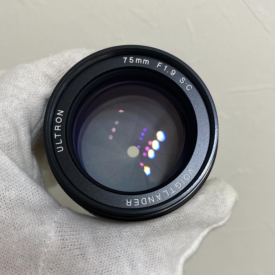 Voigtlander ULTRON 75mm F1.9 SC VM 付属品完備