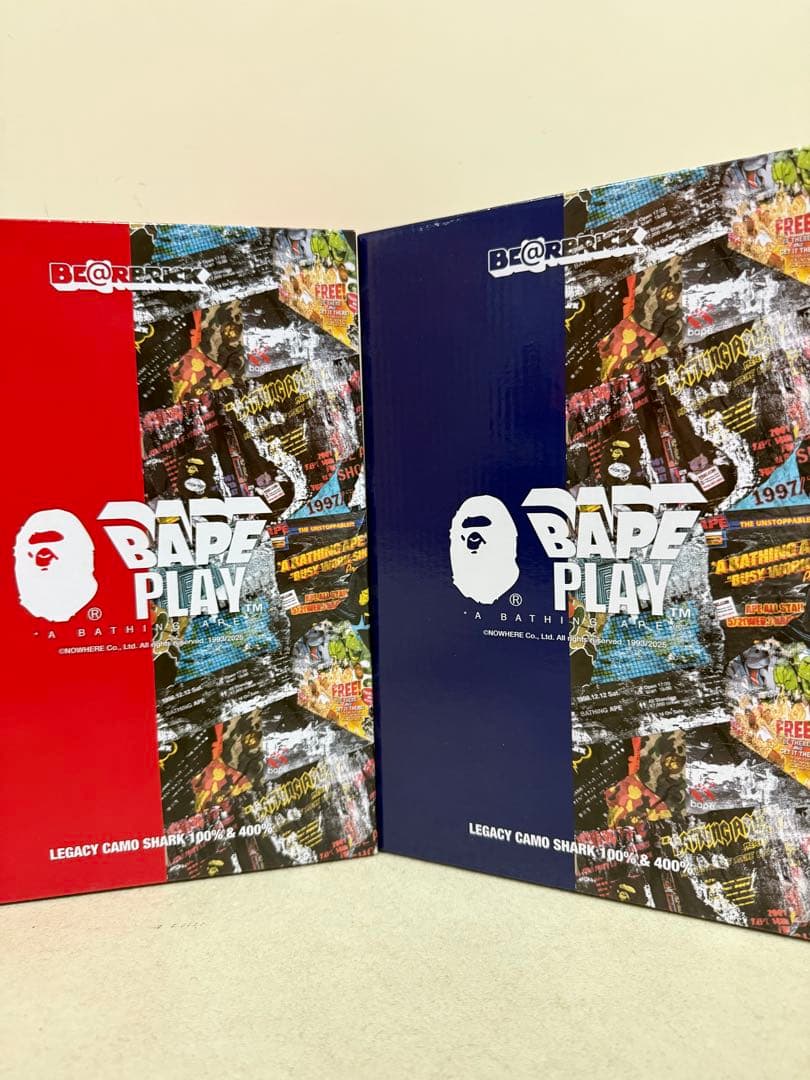 BE@RBRICK LEGACY CAMO SHARK 100％ & 400％