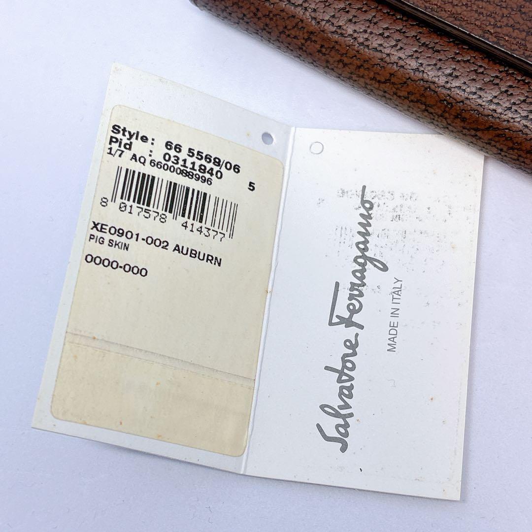 【美品】フェラガモ レザー ガンチーニ 6連 キーケース ピッグレザー