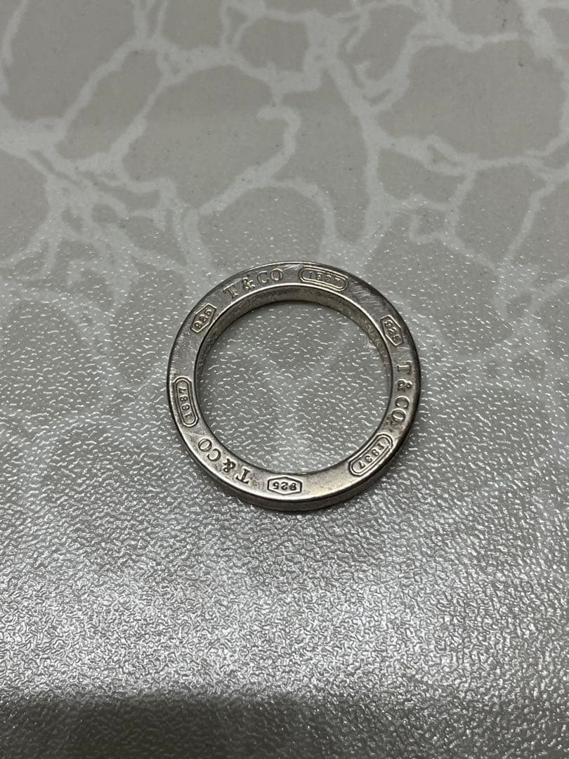 ②Tiffany & Co. 925 サークルペンダントチェーン付き 箱あり