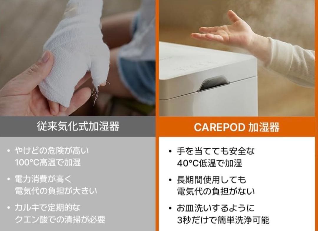 新品　carepod 加湿器