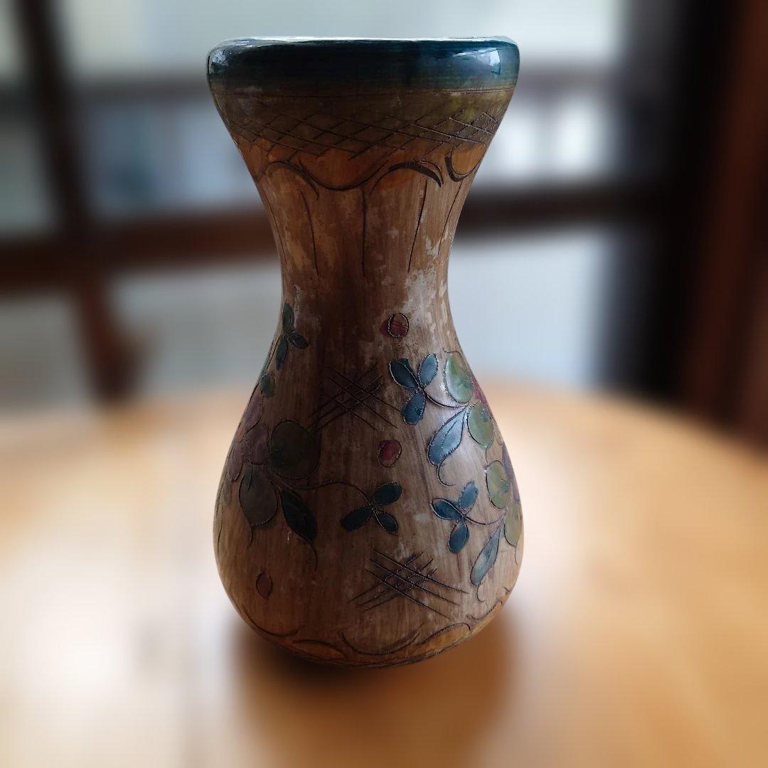 イタリア　ビンテージ 陶器製花瓶