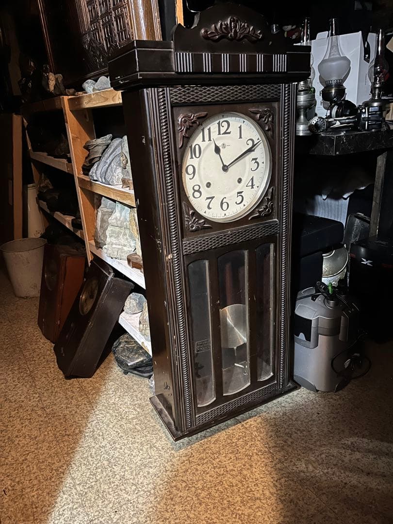 アイチ時計、愛知時計、アイチ振り子時計、ゼンマイ振り子時計、完動品、100cm