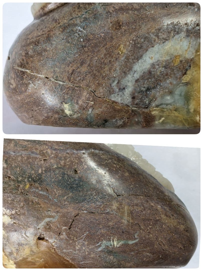 ♦中国 工芸品 天然石 細密彫刻 置物 飾り コレクション 縁起物美術品 骨董品