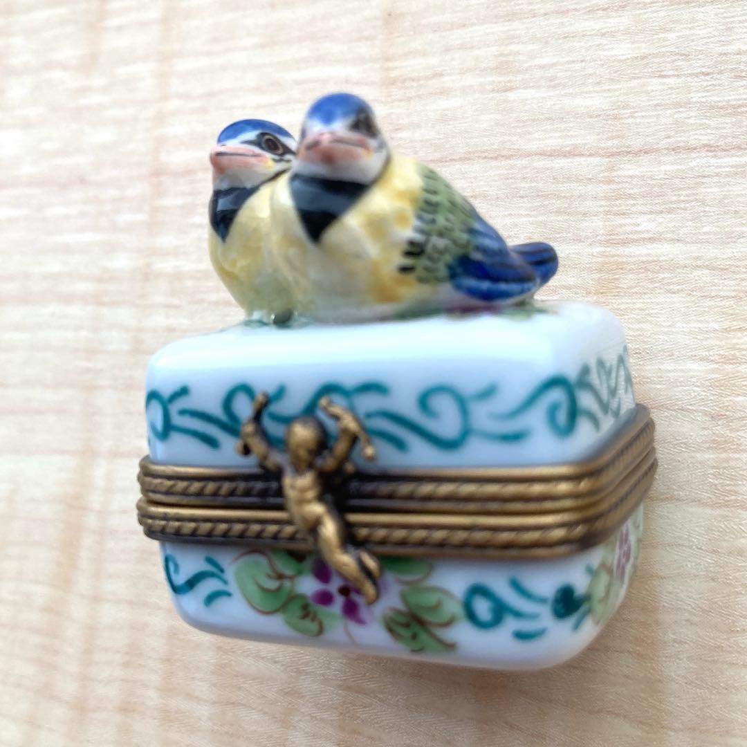リモージュボックス　スズメ　love bird