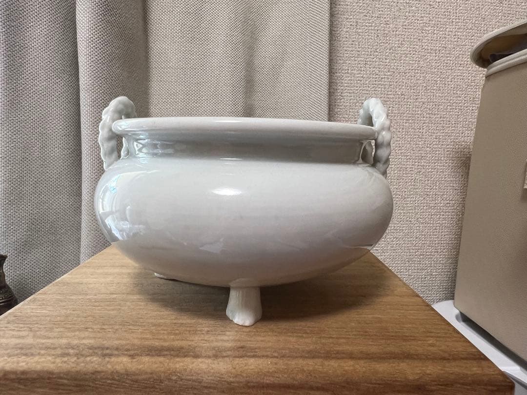 中国白磁香炉、徳化白磁