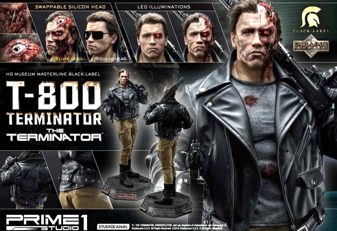 ターミネーターT800 PRIME1スタジオ 1/2巨大スターチュー