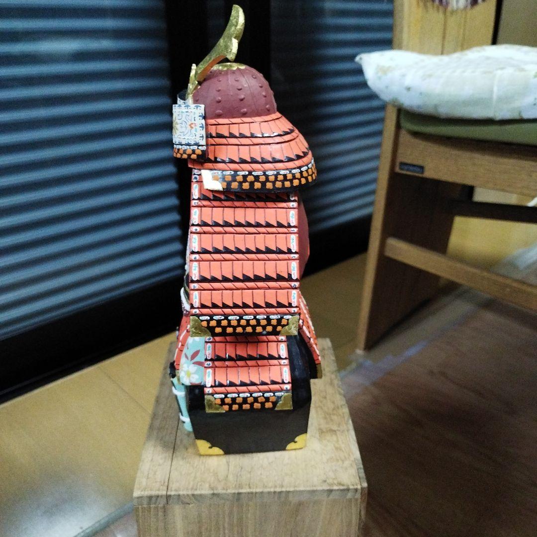 アンティーク　美品　奈良　一刀彫　具足柴田一華作