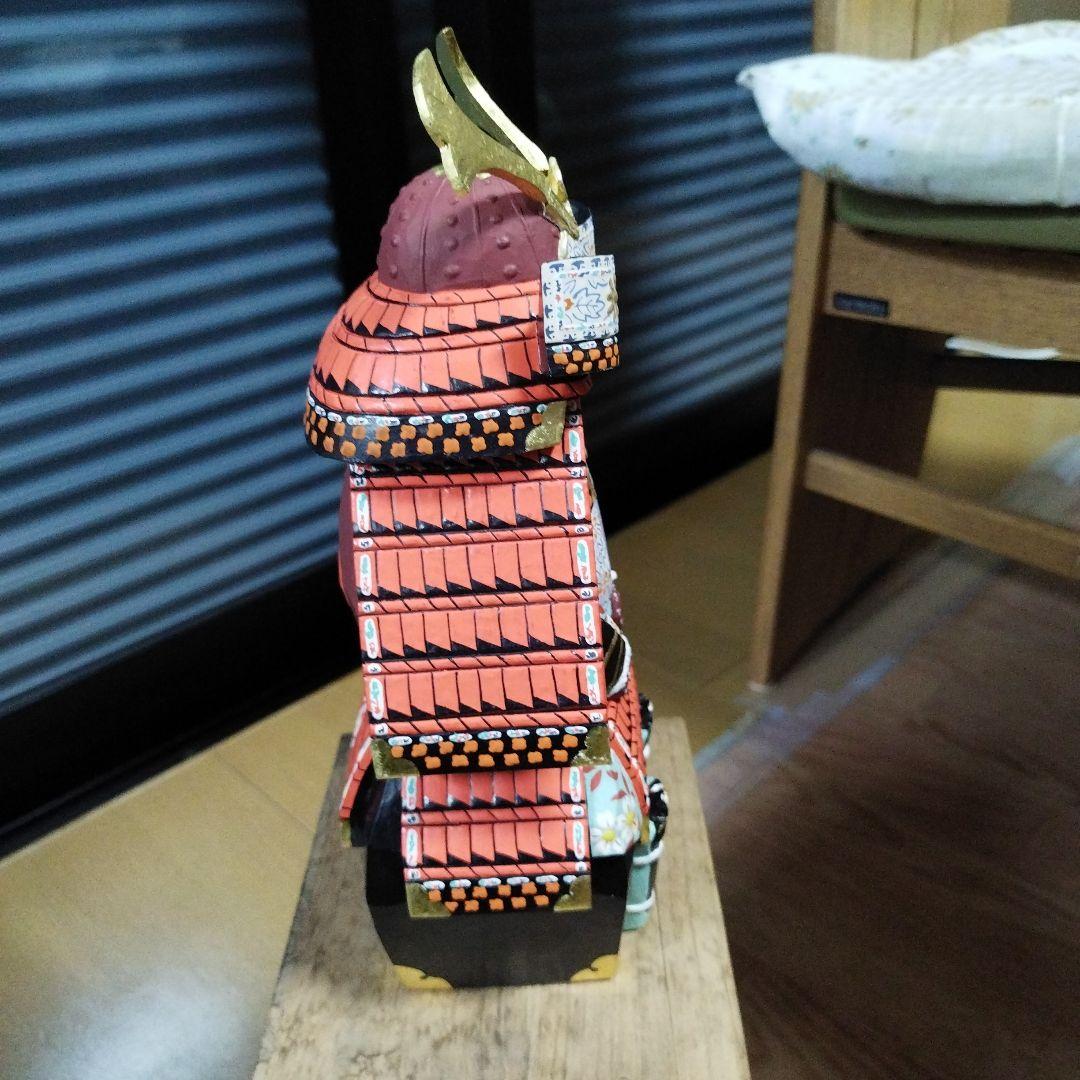 アンティーク　美品　奈良　一刀彫　具足柴田一華作