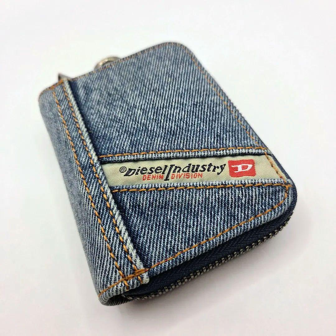 《極美品》DIESEL ディーゼル キーケース ウォッシュデニム ラウンド型