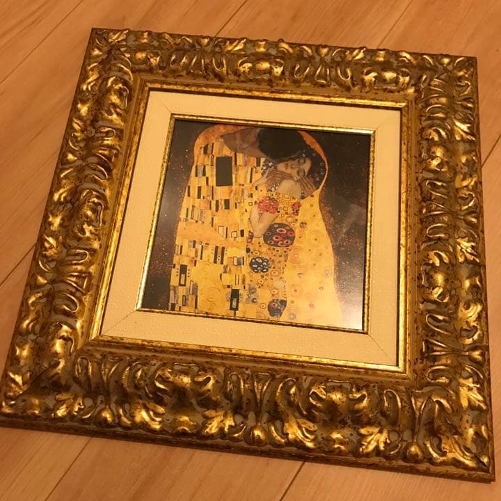 イタリア製 クリムト 接吻 アート 絵画 壁掛け インテリア 美術品