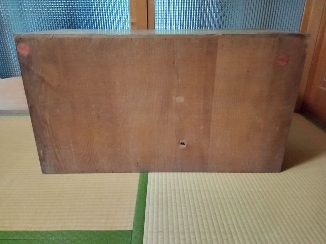 昭和レトロ　当時物　木製タンス 3段 引き出し付き　ヴィンテージ