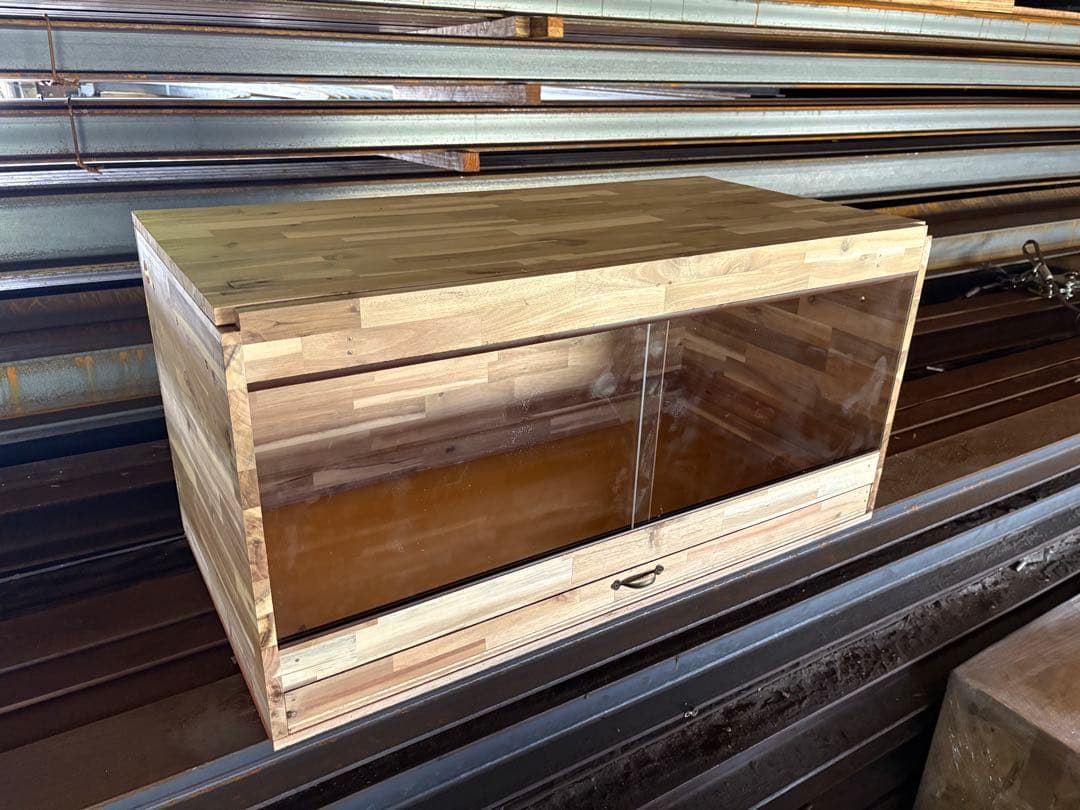 爬虫類ケージ 90×45×45 アカシア引き出しタイプ　爬虫類　ケージ