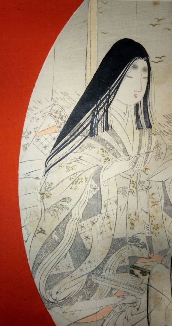 口絵木版画、小説日本女禮式大全の口絵二枚売りになります。水野年方と富岡永洗画