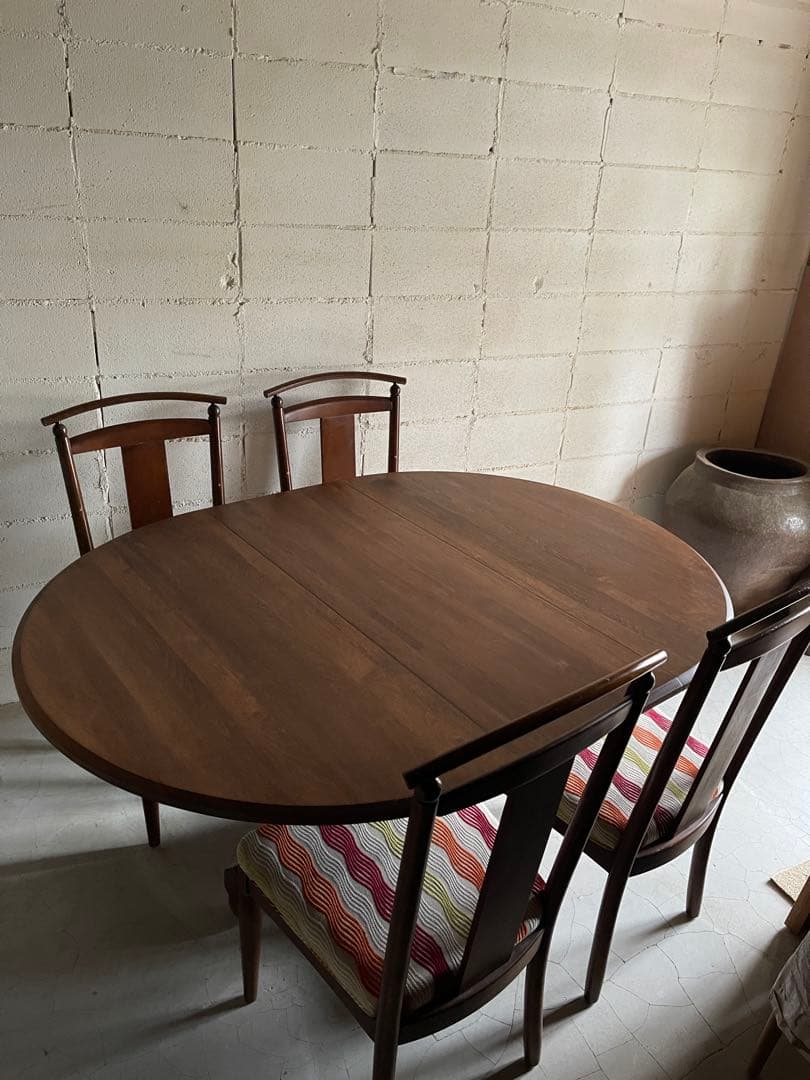 イーセンアーレン　ダイニング5点セット　エクステンションテーブル　大塚家具