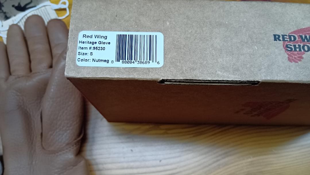 RED WING ・ レザー・手袋 ・ブラウン・グローブ・95230