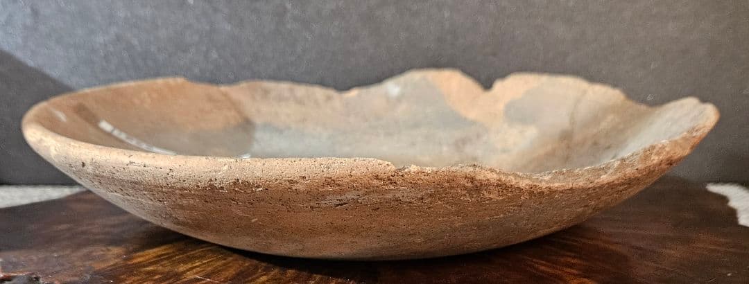 古墳時代〜平安時代　土師器　赤褐色土器　盤　皿　直径 約25.9cm　岩手県出土