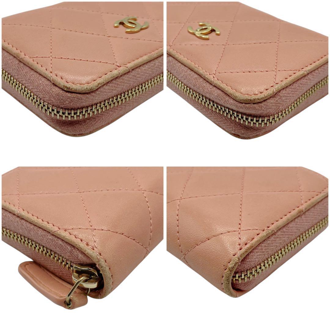 良品✨ シャネル ラムスキン マトラッセ ケース ピンク