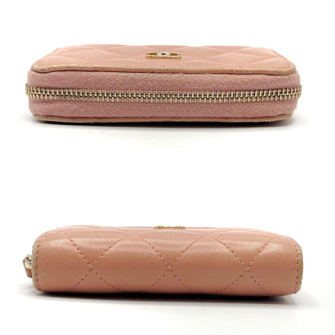 良品✨ シャネル ラムスキン マトラッセ ケース ピンク