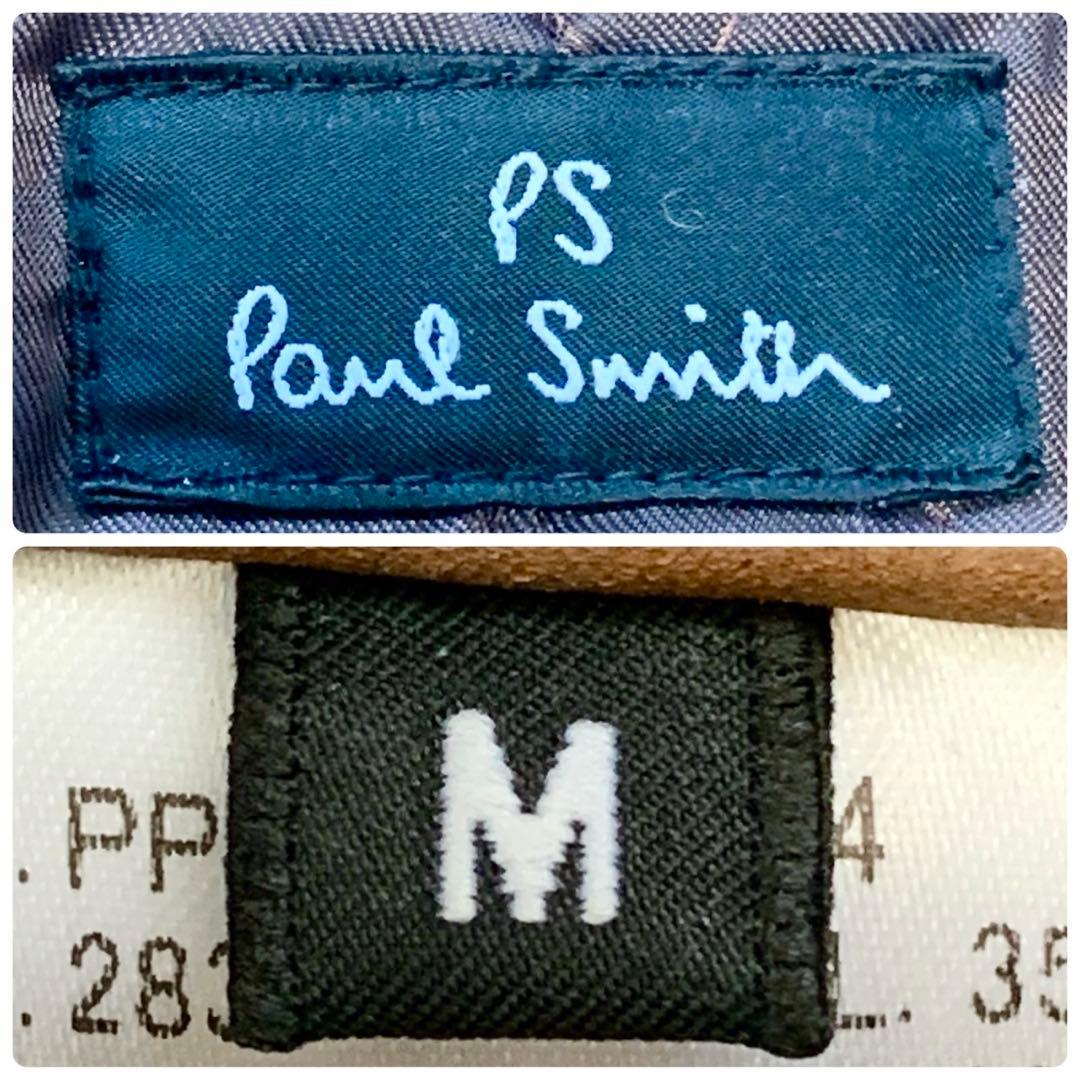 牛革カウレザー /ポールスミス キルティング レザージャケット キャメル