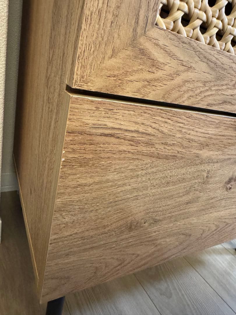 LOWYAラタン調ハイキャビネット幅60センチ