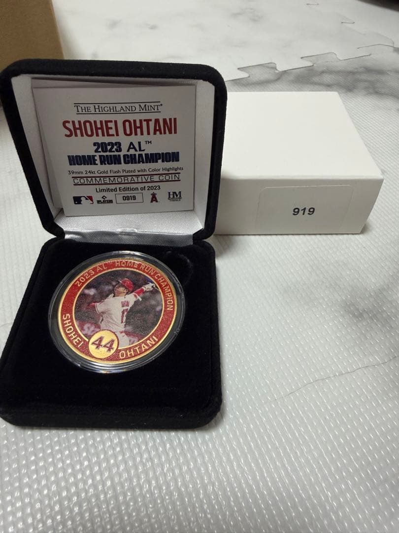 エンゼルス　大谷翔平　2023 AL HR王獲得記念ゴールドメダル