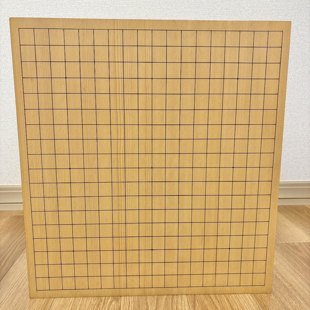 【定価27万円】新榧 6寸 柾目 足付 碁盤 碁石 34号 本蛤 那智黒 木箱付