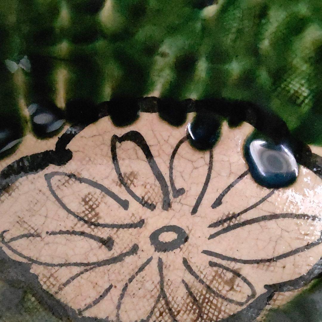 織部　菊花紋　鉢　片口