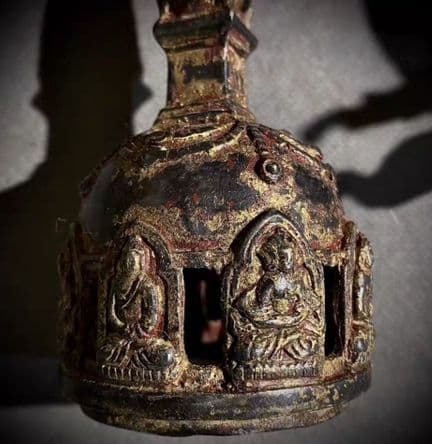 銅器 仏教 金仏舎利塔 古美術 コレクション品 銅製 工芸品 彫刻装飾品置物