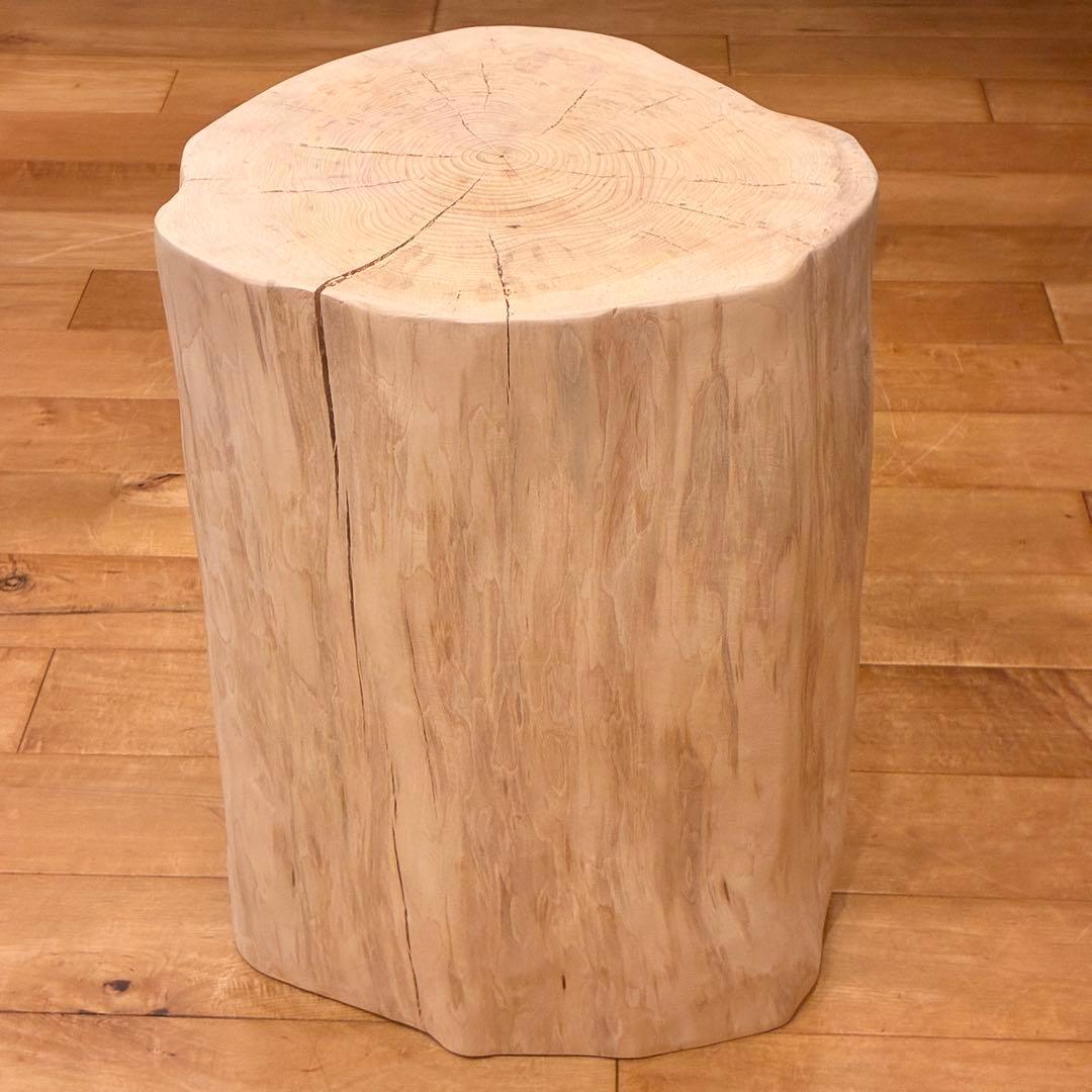 槙　丸太　椅子　希少　特大　No.1389