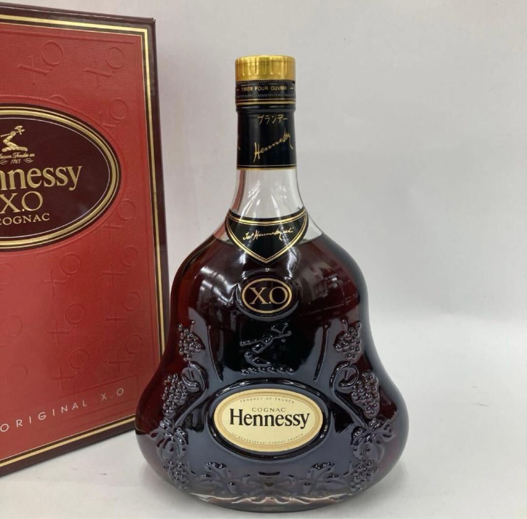 ヘネシーXOブランデー　金キャップ　クリアボトル　700ML　40％