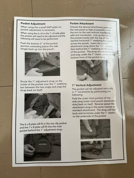 米軍放出 USMC S-SAPI BALLISTIC CARRIER 2枚セット