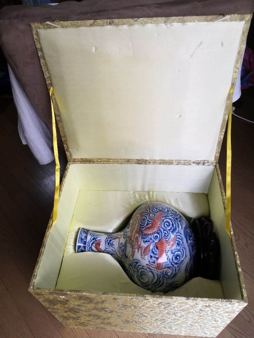 台湾　自然窯の大型花瓶