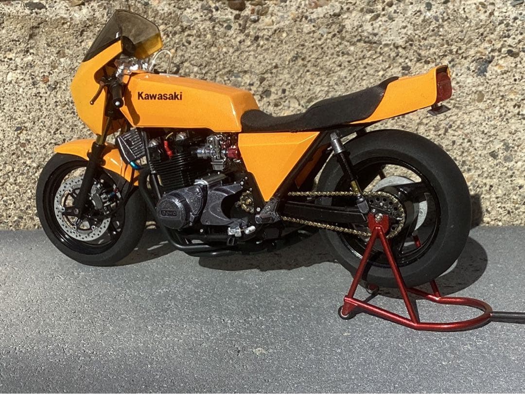 メカザワ バイクプラモデル族車　アオシマ1/12 Z1-R (ジャンク品)