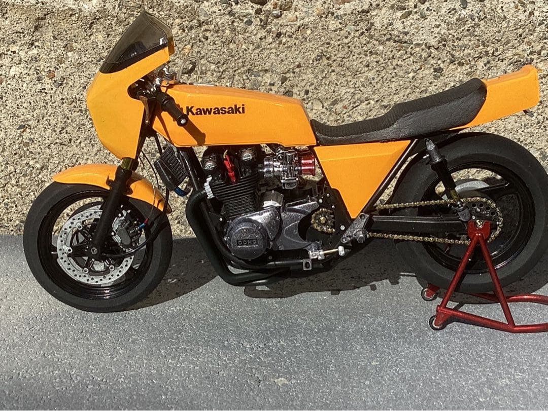 メカザワ バイクプラモデル族車　アオシマ1/12 Z1-R (ジャンク品)