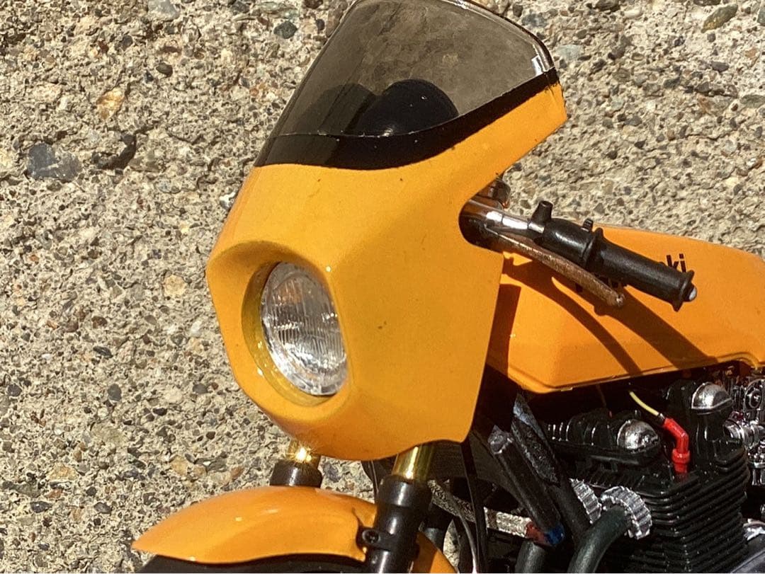 メカザワ バイクプラモデル族車　アオシマ1/12 Z1-R (ジャンク品)