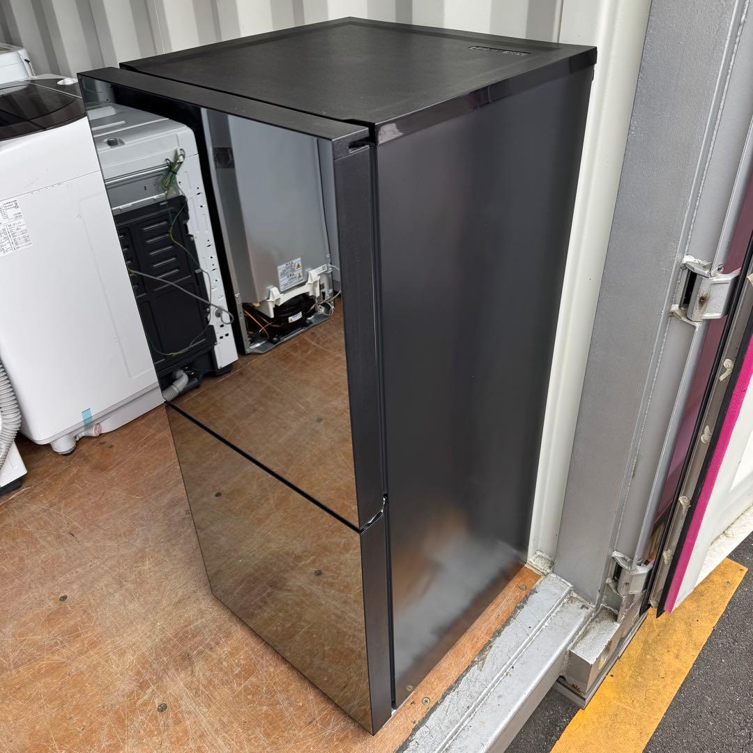 C7133★2023年製★未使用に近い★ツインバード冷蔵庫ミラーブラック鏡洗濯機