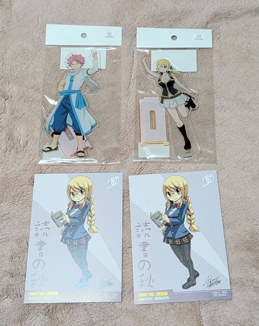 FAIRYTAIL 原画展　フェアリーテイル　真島ヒロ　アクスタ　ナツ　ルーシィ